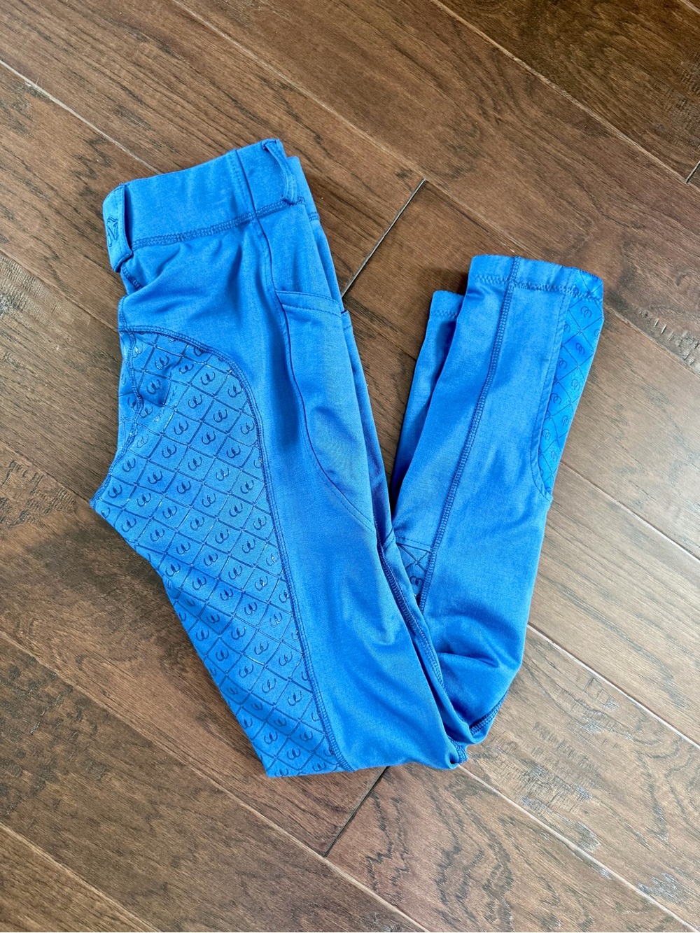 Ovation Women’s Blue Silicone-Grip Riding Tights